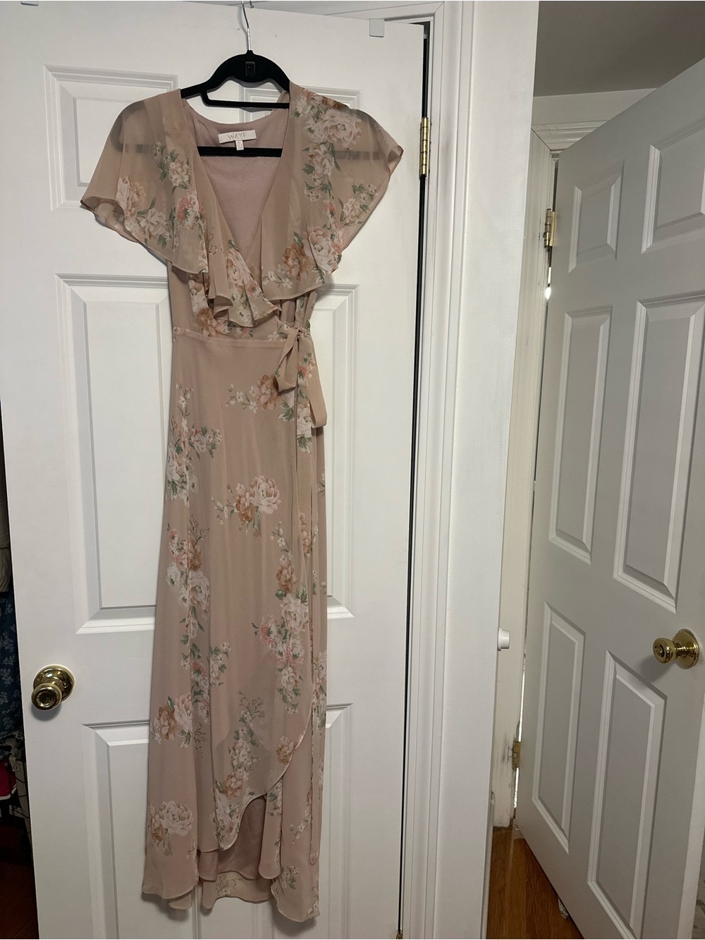 Floral Wrap Maxi Dress - Dusty Rose Floral